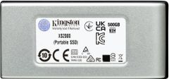 Kingston XS2000 - 2TB (SXS2000/2000G), strieborná