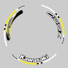 SEFIS sada farebných prúžkov EASY na kolesa Kawasaki Z650 žltá