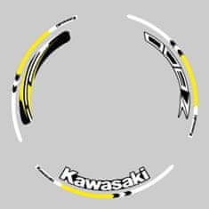 SEFIS sada farebných prúžkov EASY na kolesa Kawasaki Z800 žltá