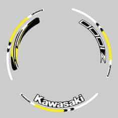 SEFIS sada farebných prúžkov EASY na kolesa Kawasaki Z1000 žltá