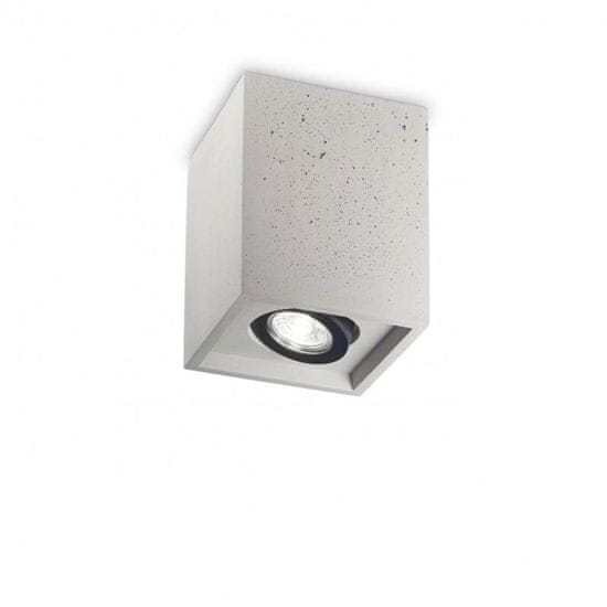 Ideal Lux Stropné svietidlo Ideal Lux Oak PL1 square cemento 150475 hranaté betónové