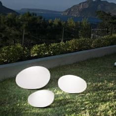 Ideal Lux Vonkajšia stojacia lampa Ideal Lux Sasso PT1 D30 White 161761 E27 1x40W 33cm biela