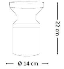 Ideal Lux Vonkajšie stĺpikové svietidlo Ideal Lux Torre PT1 Small antracite 158891 šedé 22cm IP44