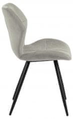 Design Scandinavia Jedálenská stolička Petri (SET 2 ks), svetlo šedá