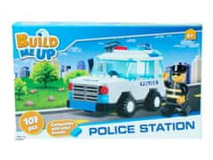 Mikro Trading Stavebnice BuildMeUP, Policajná stanica 107 ks v krabici