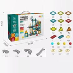 LocoShark magnety pre deti (magnetické dlaždice) - Základné - 52 kusov