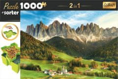 Trefl Puzzle s triedičom 2v1 Dolomity, Taliansko 1000 dielikov