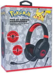 OTL Tehnologies PRO G1 Pokémon Poké ball Black/Red herné slúchadlá - použité