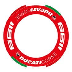 SEFIS jednodielne polepy na kolesá DUCATI Corse 1199 červená