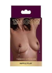 taboom TABOOM Nipple Play Tweezers with Beads (Silver)