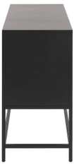 Design Scandinavia Komoda Newcastle, 125 cm, čierna