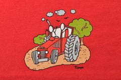 TRIČKO S KRÁTKYM RUKÁVOM „Traktor“, červená, 112