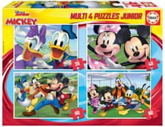 EDUCA Puzzle Mickey Mouse a priatelia 4v1 (20,40,60,80 dielikov)
