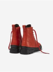 Camper Červené dámske členkové kožené topánky Camper Noray 36