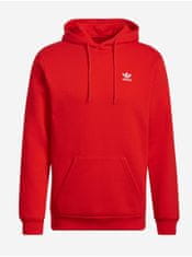 Adidas Červená pánska mikina s kapucou adidas Originals M