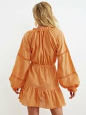 Trendyol Oranžové šaty so zaväzovaním Trendyol XS