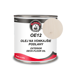 OE12 DECK-FLOOR OIL odtieň 111 biela - exteriérový podlahový olej na drevo, 1 liter