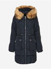 Top Secret Tmavomodrý prešívaný zimný kabát TOP SECRET XL