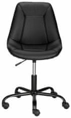 Danish Style Kancelárska stolička Carla, čierna