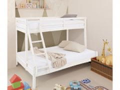 Danish Style Poschodová posteľ Kiddy, 142 cm, biela