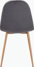 Danish Style Jedálenská stolička Ines (SET 4 ks), antracitová