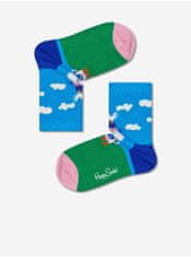 Happy Socks Sada modrých vzorovaných ponožiek Happy Socks 27-30