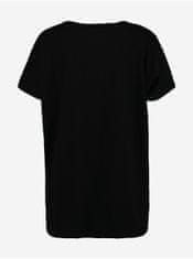 Čierne tričko s potlačou Hailys Lia M