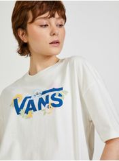 Vans Biele dámske vzorované tričko VANS S