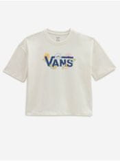 Vans Biele dámske vzorované tričko VANS S