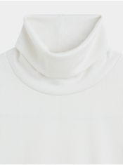 Levis Biele dámske rebrované tričko s rolákom Levi's Oriel M