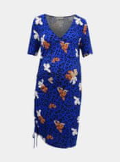 Tmavomodré tehotenské šaty s leopardím vzorom Mama.licious Cilja L