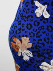 Tmavomodré tehotenské šaty s leopardím vzorom Mama.licious Cilja L