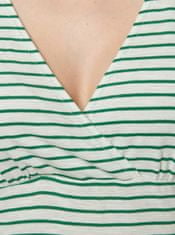 Tranquillo Zeleno-biele pruhované tričko Tranquillo Aluna S