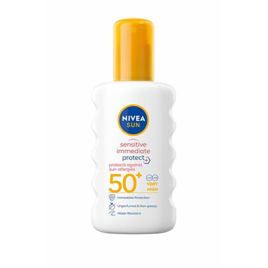 Nivea Sprej na opaľovanie Sensitive SPF 50+ (Sun Spray) 200 ml