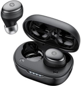 slúchadlá do uší Bluetooth technológia intezze PIKO 3 ipx4 odolnosť vode a potu nabíjací box miniatúrne rozmery dotykové ovládanie energický zvuk handsfree funkcie