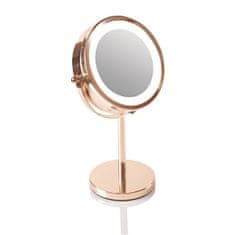 Obojstranné kozmetické zrkadlo (Rose Gold Mirror)