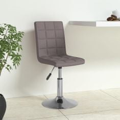Vidaxl Otočná židle, barva taupe, čalouněná látkou