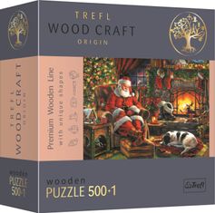Trefl Wood Craft Origin puzzle Vianočný večer 501 dielikov