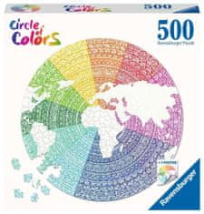 Ravensburger Okrúhle puzzle Kruh farieb: Mandala 500 dielikov