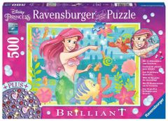 Ravensburger Puzzle s drahokamami Arielin podmorský raj 500 dielikov