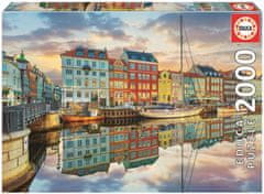 EDUCA Puzzle Západ slnka v Kodanskom prístave 2000 dielikov