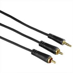 HAMA audio kábel jack - 2 cinch, 3*, 10 m