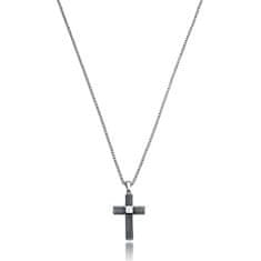 Viceroy Módne oceľový náhrdelník s krížikom Beat 75021C01000