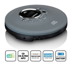 CD-400GY - discman Prenosné CD/MP3 prehrávané s DAB+ a FM rádiom
