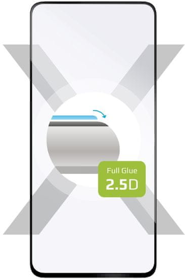 FIXED Ochranné tvrdené sklo Full-Cover pre Samsung Galaxy S21 5G, lepenie cez celý displej FIXGFA-722-BK, čierne
