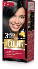 Aroma Color Farba na vlasy - čierna č. 01 Aroma Color