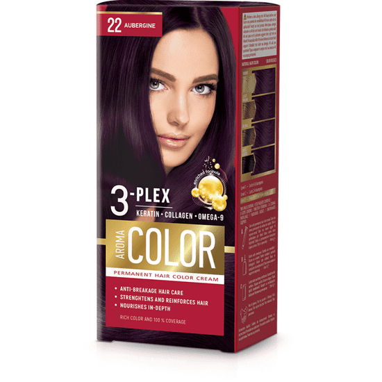 Aroma Color Farba na vlasy - baklažán č. 22 Aroma Color