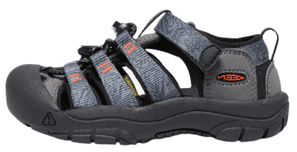 KEEN detské sandále Newport H2 steel grey/black 1026268/1026277