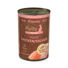 Fitmin Dog Purity Konzerva kuracie/losos pre šteňatá 6x400 g
