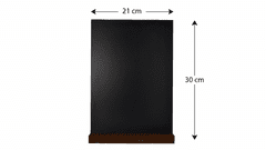 Allboards Černá křídová oboustranná tabule na stůl - A5 sada 4 ks se stojany,KPL-TBA4